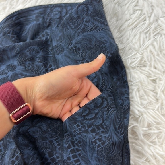 Lululemon Speed Up Crop (21") Nouveau Mach Blue Black - Picture 4 of 6